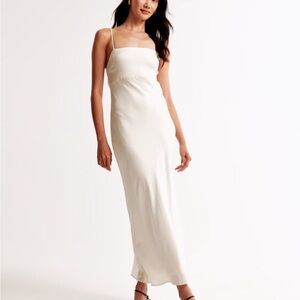 Abercrombie Bow-Back Maxi Slip Dress